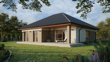 ERDOL 104 - Version Links (Wohnzimmer auf der linken Seite) - Drehkipp + FIX - Styropor, Netz, Kleber - Goldene Eiche - Ohne