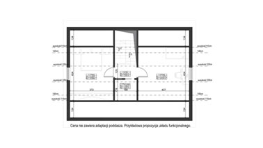 ERDOL 1 XL - Version Links (Wohnzimmer auf der linken Seite) - Treppe in Treppenhaus - Dachgeschossausbau - Beispielvorschlag
