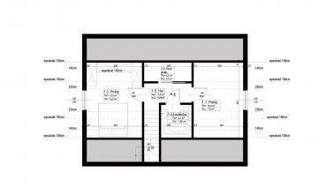 ERDOL 2 - Version Rechts (Wohnzimmer auf der rechten Seite) - Dachgeschossausbau - Beispielvorschlag